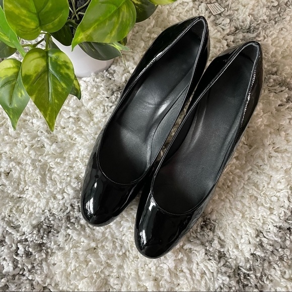Stuart Weitzman Black Patent Shoes Heels Pumps size 9 - Picture 8 of 14